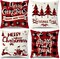 Christmas Decorations, Christmas Decor Christmas Pillow Covers 18x18 Set of 4 Red Black Buffalo Check Plaid Christmas Decorations Clearance Indoor Outdoor Xmas Throw Pillow Cases for Sofa Couch